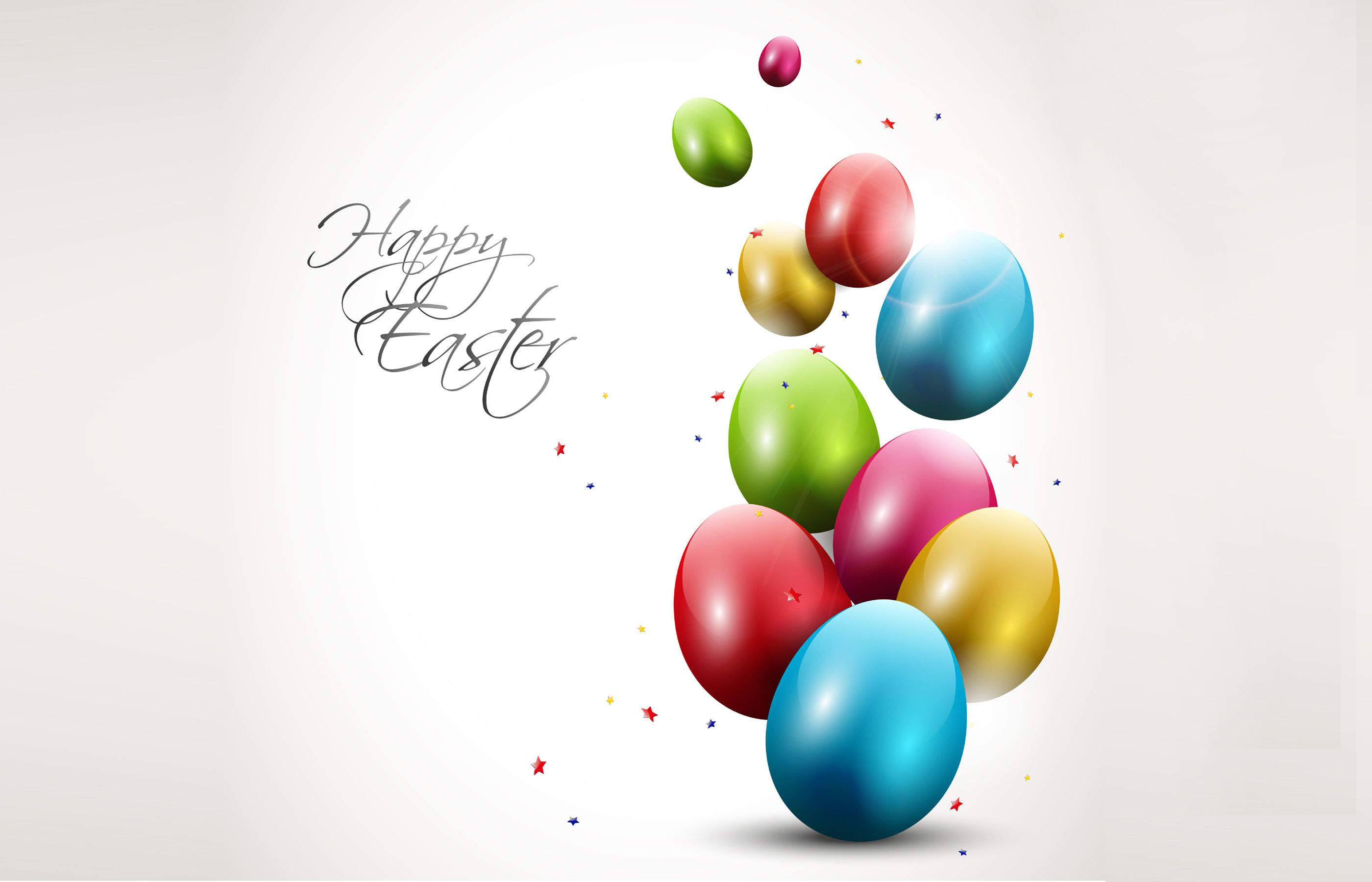Uova di Pasqua colorate 3D, 2800x1800 WQXGA, Desktop
