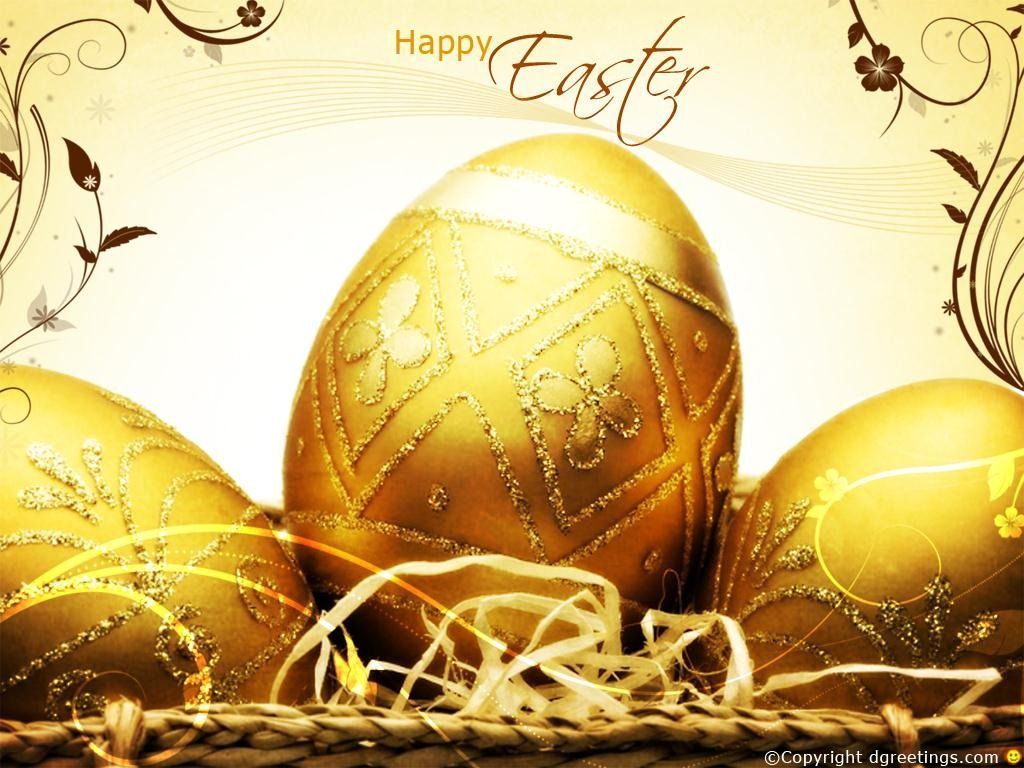 Uova dorate di Pasqua, 1024x768 HD, Desktop
