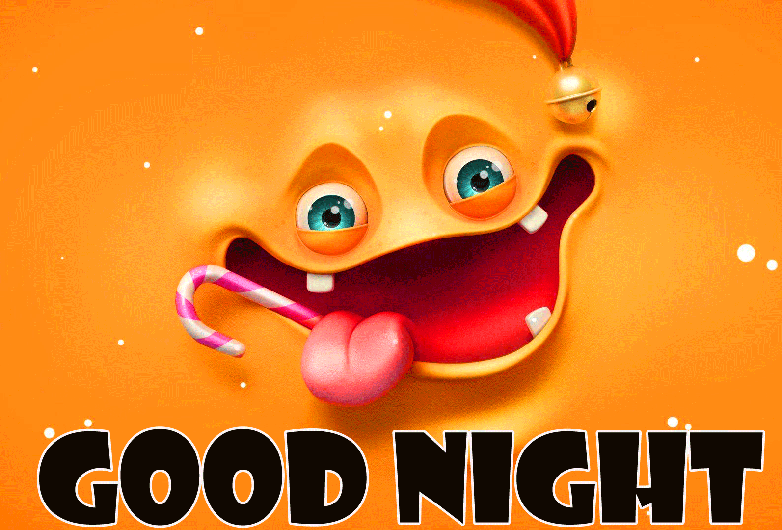 Faccina buffa arancione notte, 1593x1080 HD, Desktop