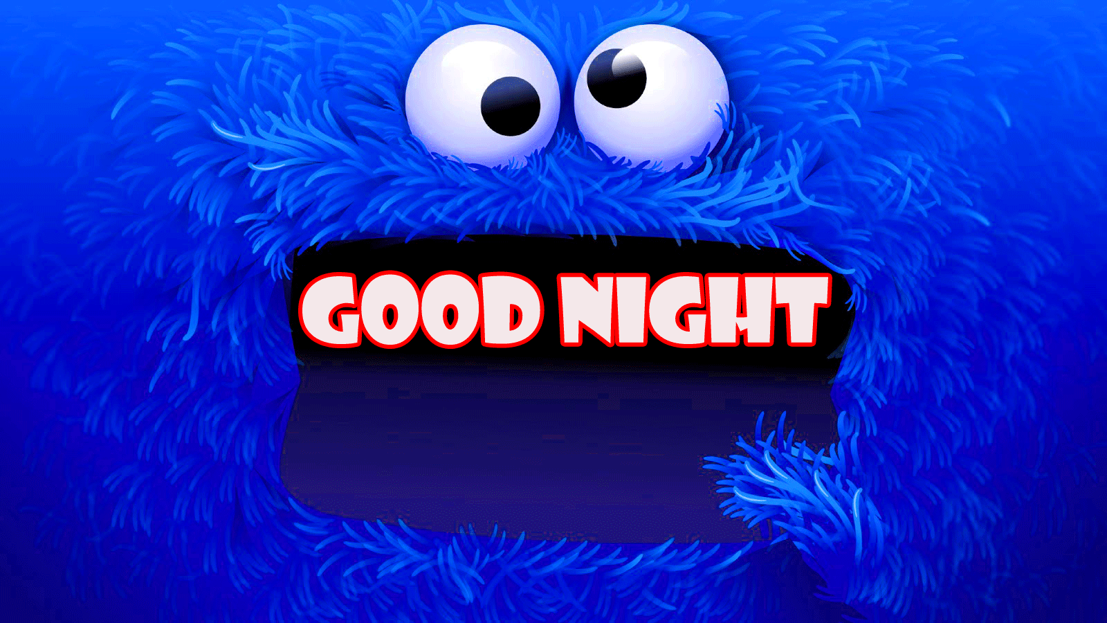 Cookie Monster buonanotte blu, 1600x900 HD Ready, PC