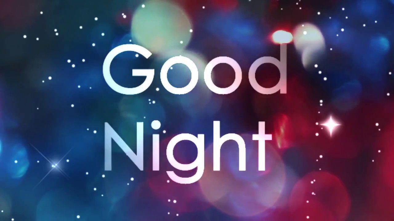 Scritta Good Night bokeh colorato, 1280x720 720p, Laptop