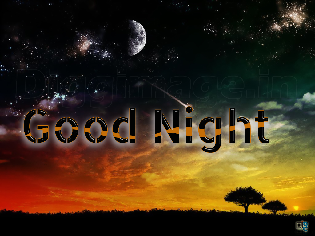 Buonanotte cielo stellato tramonto, 1024x768 HD, Desktop
