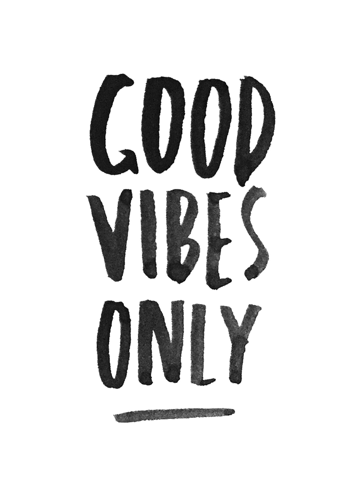 scritta good vibes only colorata, 1022x1633 Verticale, Telefono