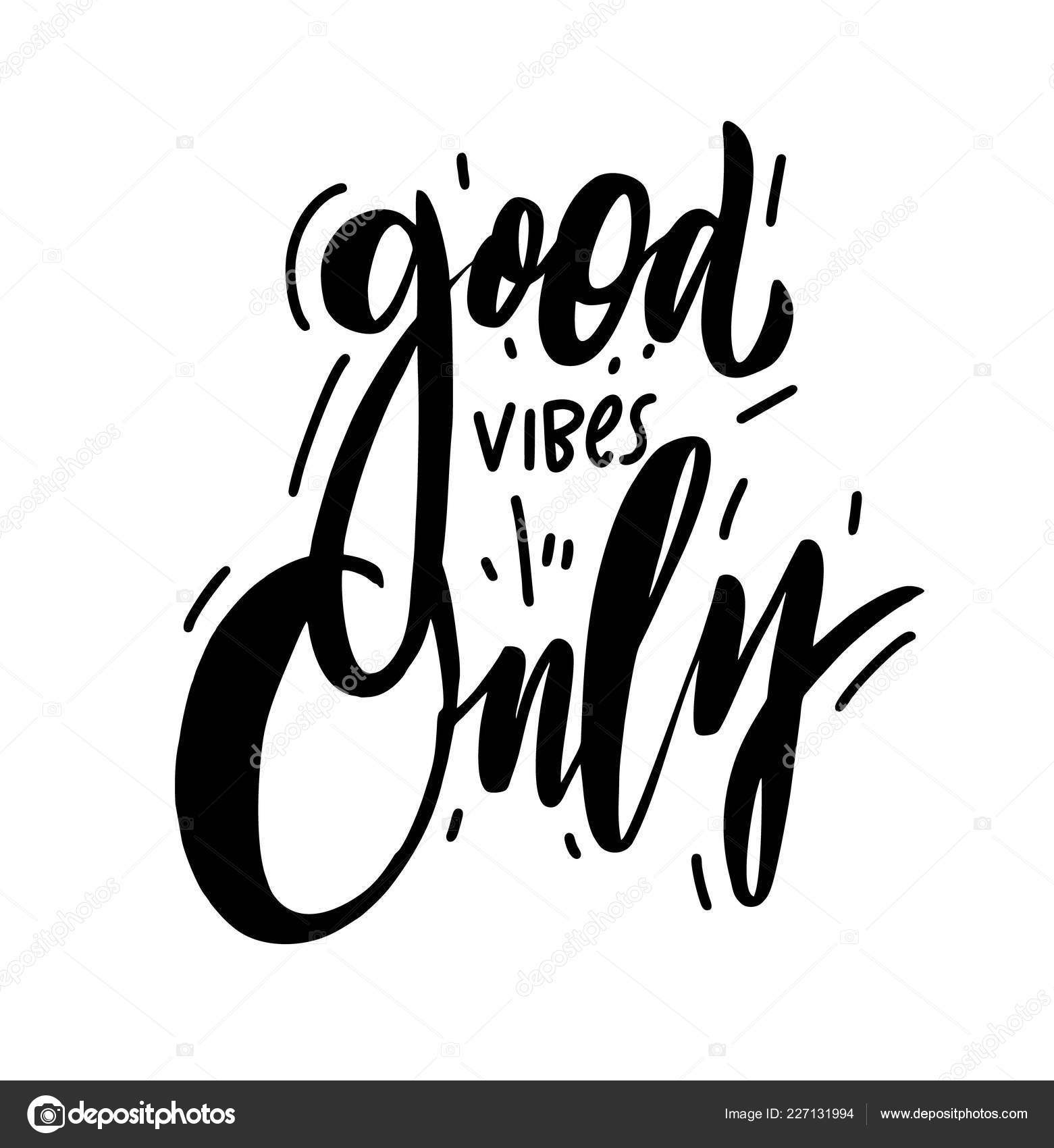 Testo Good Vibes Only nero, 750x1061 Verticale, Android