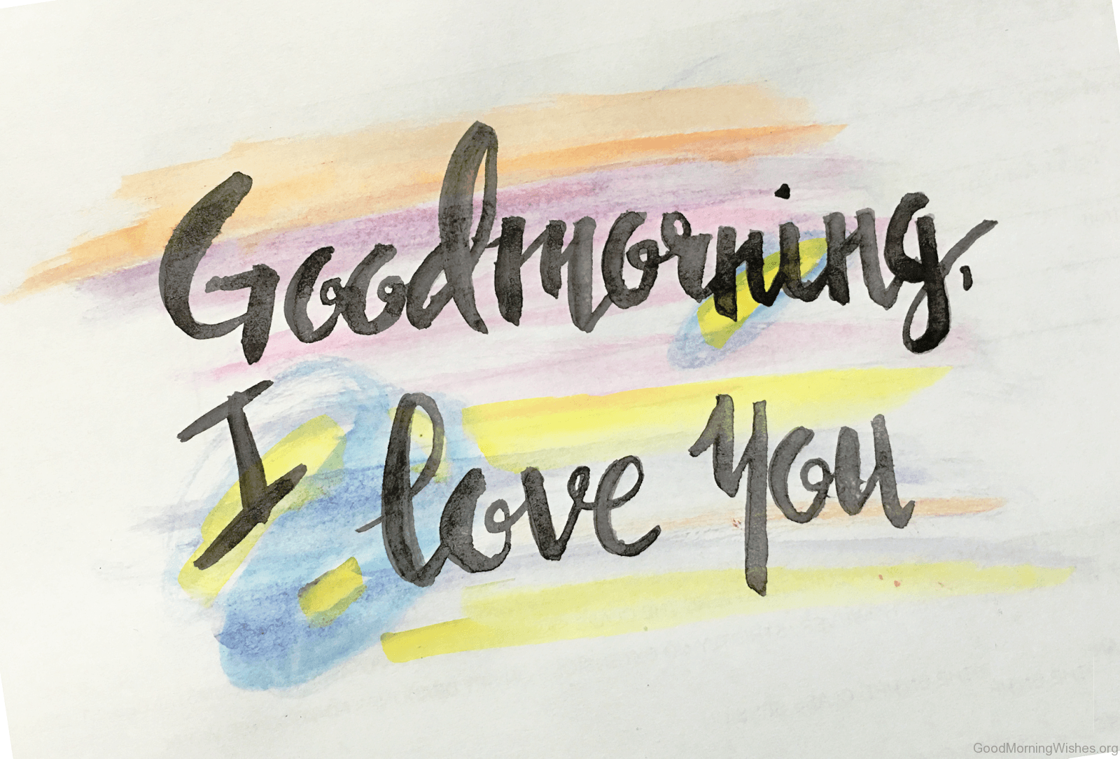 Scritta a mano Goodmorning I love you, 1600x1084 HD Ready, Acer Nitro