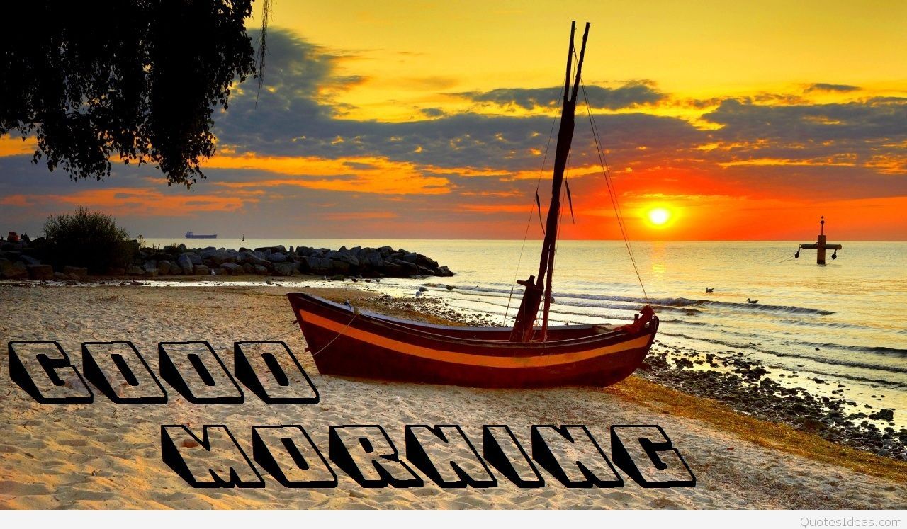 Barca spiaggia tramonto mare, 1280x747 720p, Laptop