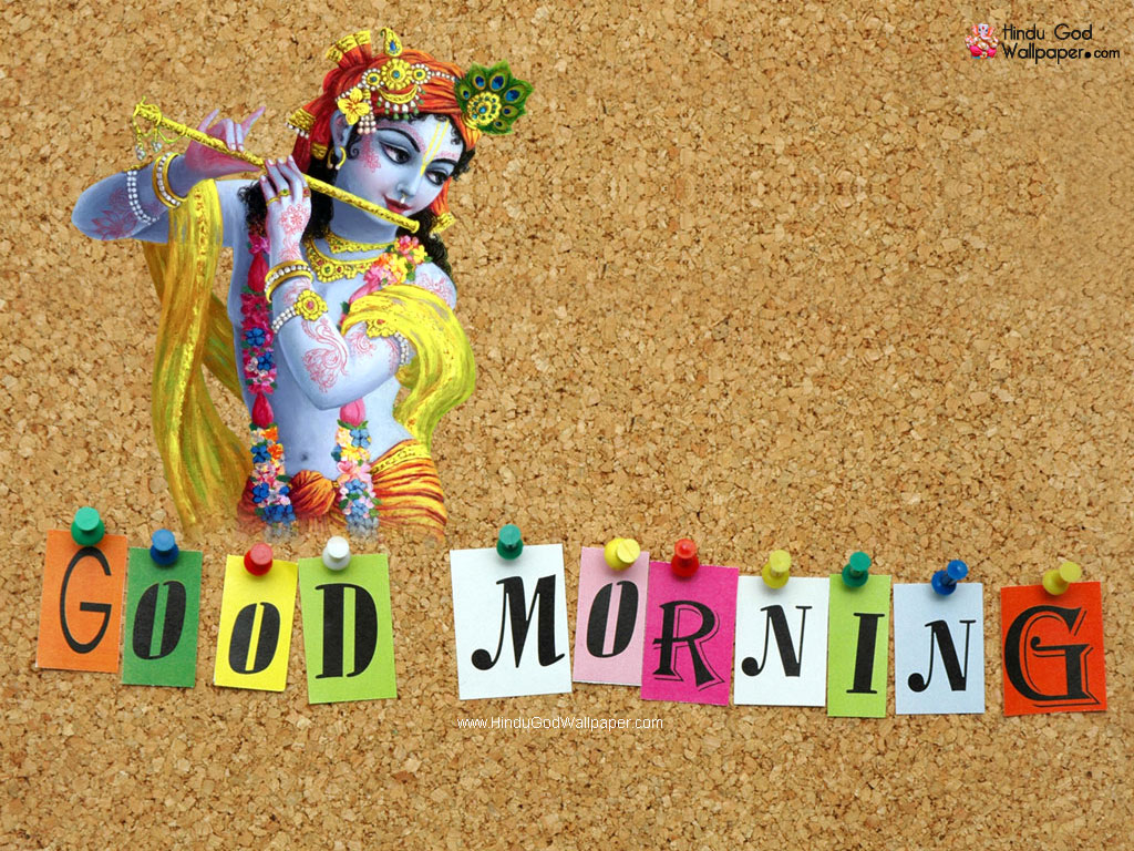 Krishna con flauto, buongiorno, 1024x768 HD, Desktop