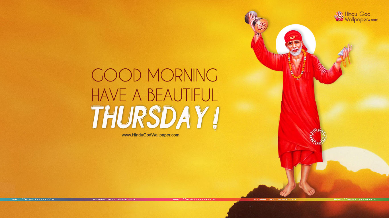 Sai Baba buongiorno giovedì, 1366x768 720p, Laptop