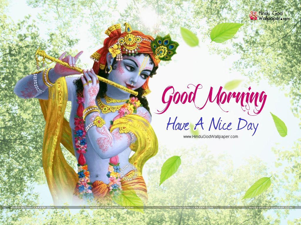 Krishna con flauto sfondo verde, 1024x768 HD, PC Desktop