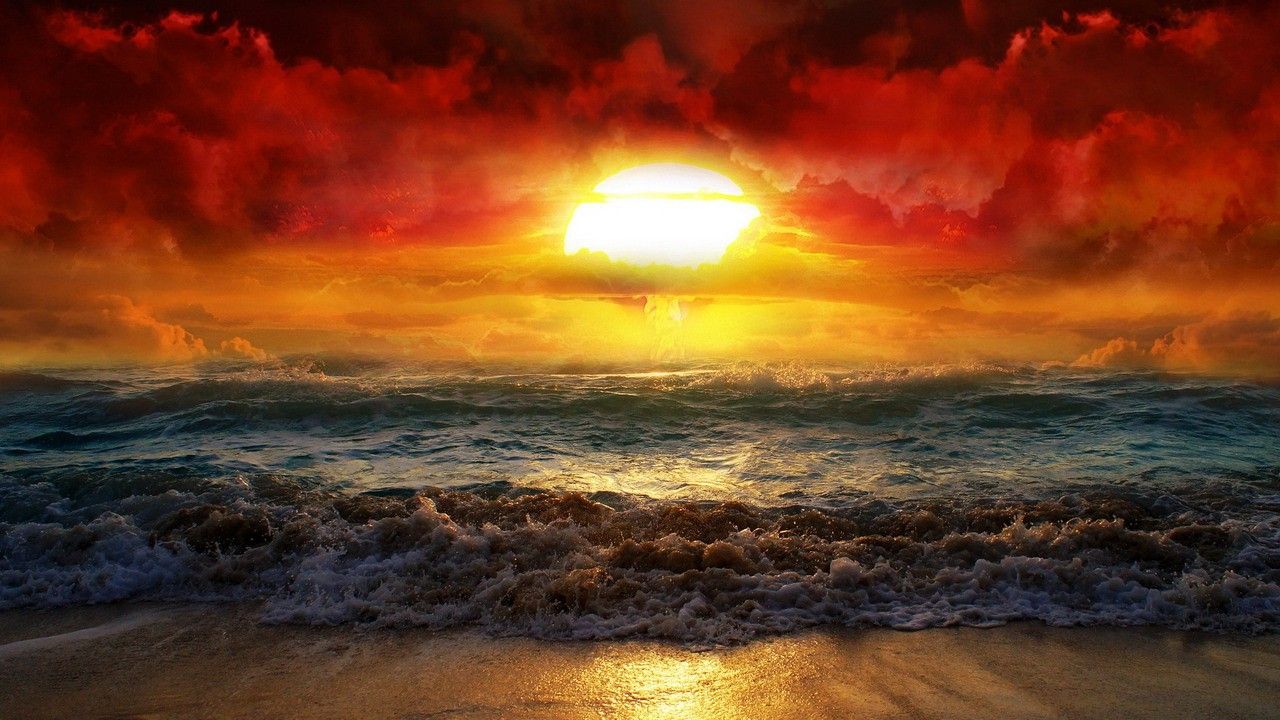 Città illuminata al tramonto, 1920x1080 Full HD, PC Desktop