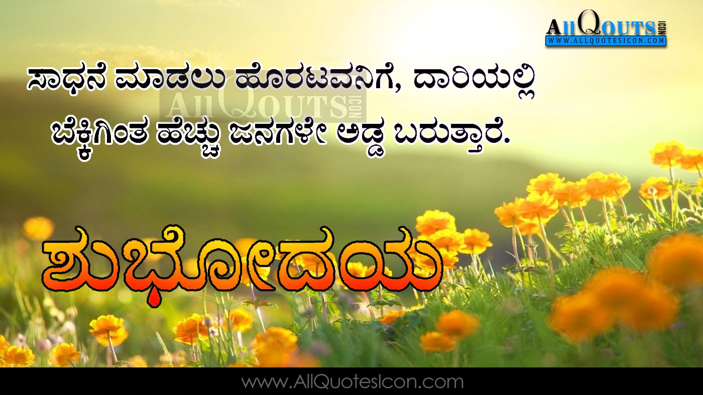 Fiori gialli citazione kannada, 1400x788 720p, PC