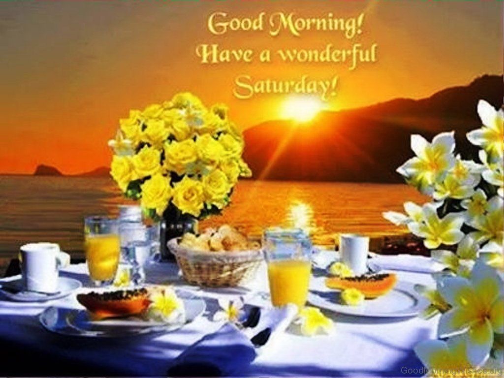 Colazione con fiori gialli tramonto, 1024x768 HD, Desktop