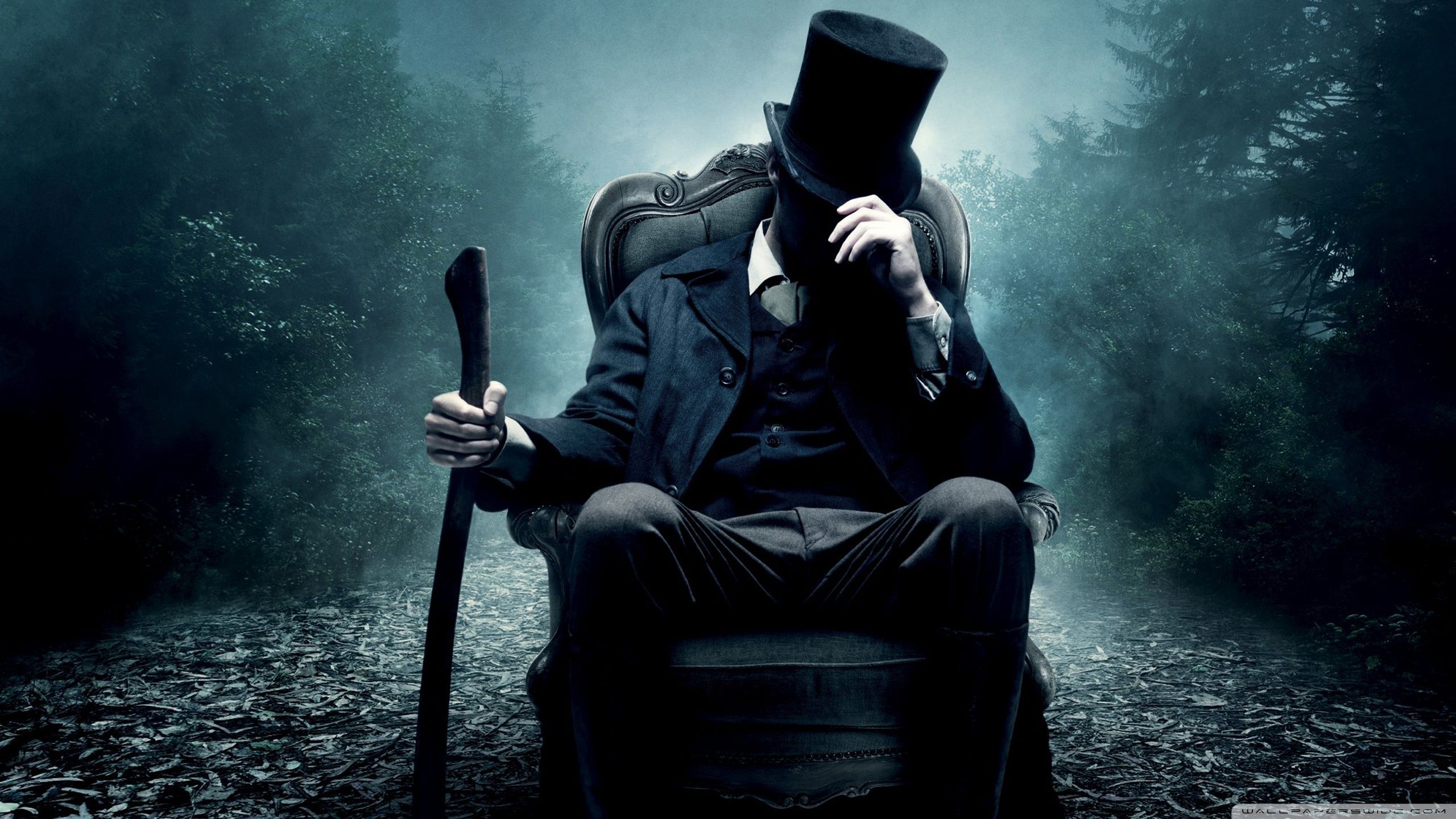 Abraham Lincoln Vampire Hunter, anime, 2560x1440 2K, MacBook Pro