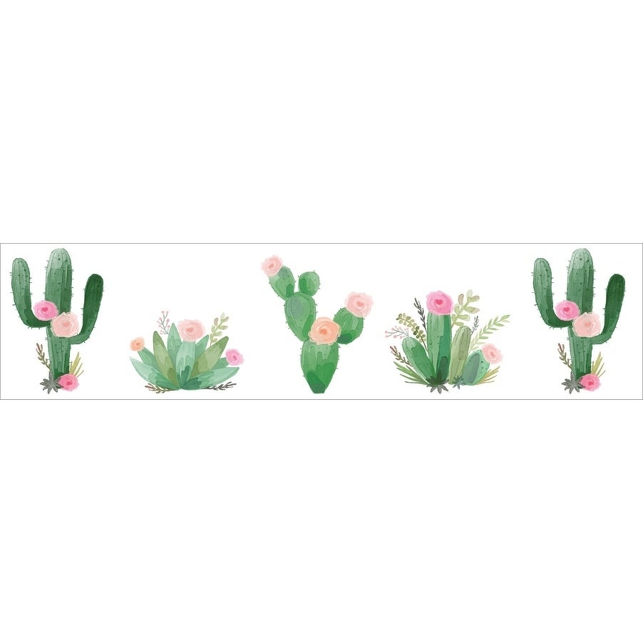 Cactus acquerello con fiori rosa, 902x902 HD, PC