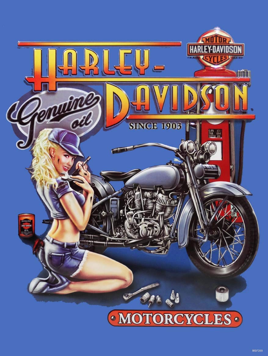 Pin up Harley Davidson moto, 878x1166 Verticale, Mobile