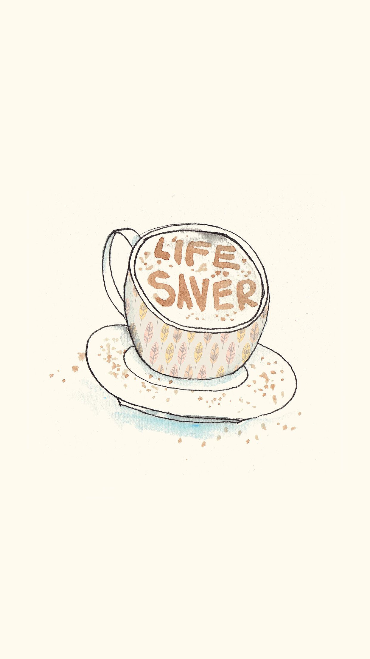 Tazza caffè life saver, 1242x2208 Verticale, Telefono