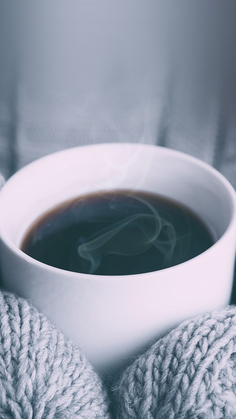Tazza caffè maglione grigio, 750x1334 Verticale, iPhone