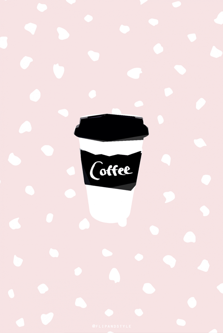 Tazza caffè da asporto rosa, 768x1149 Full HD Verticale, iPhone
