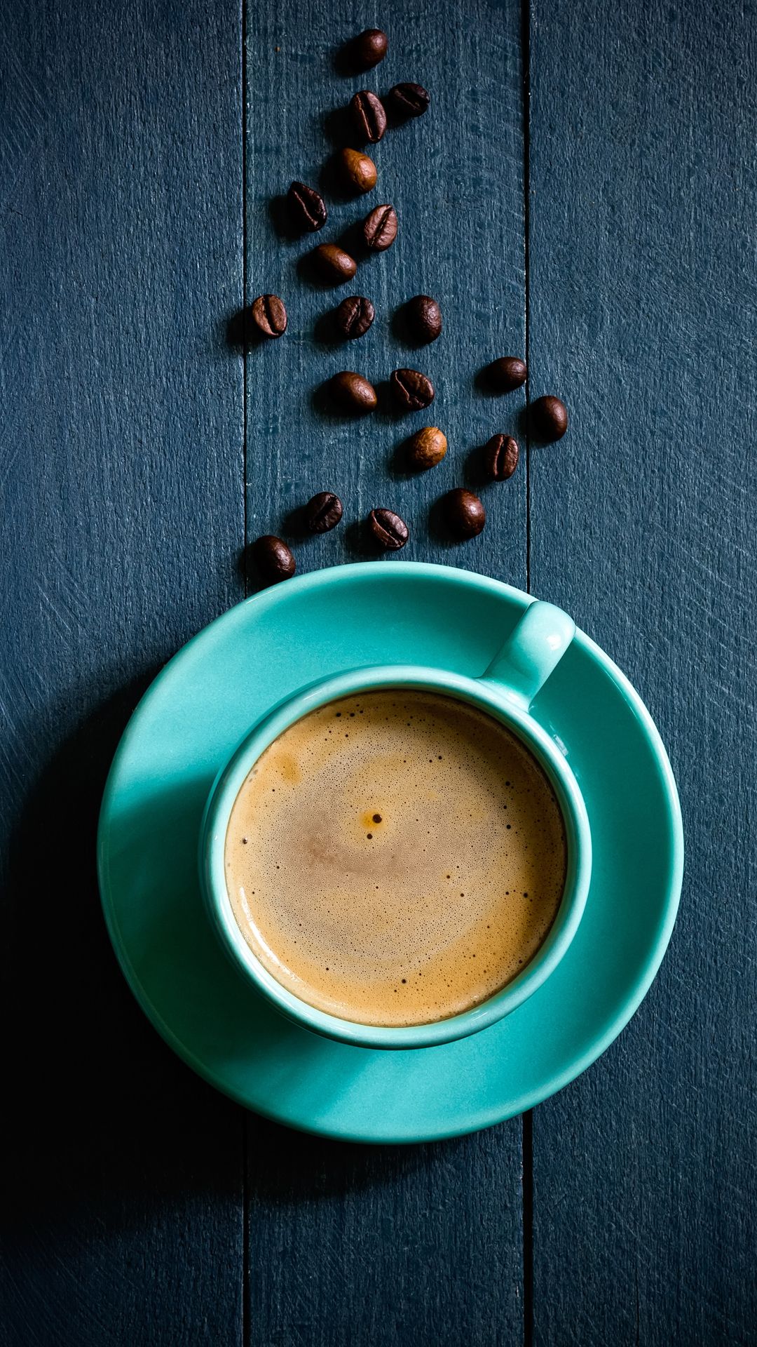 Tazza caffè verde con chicchi, 1080x1920 Verticale, Galaxy Note