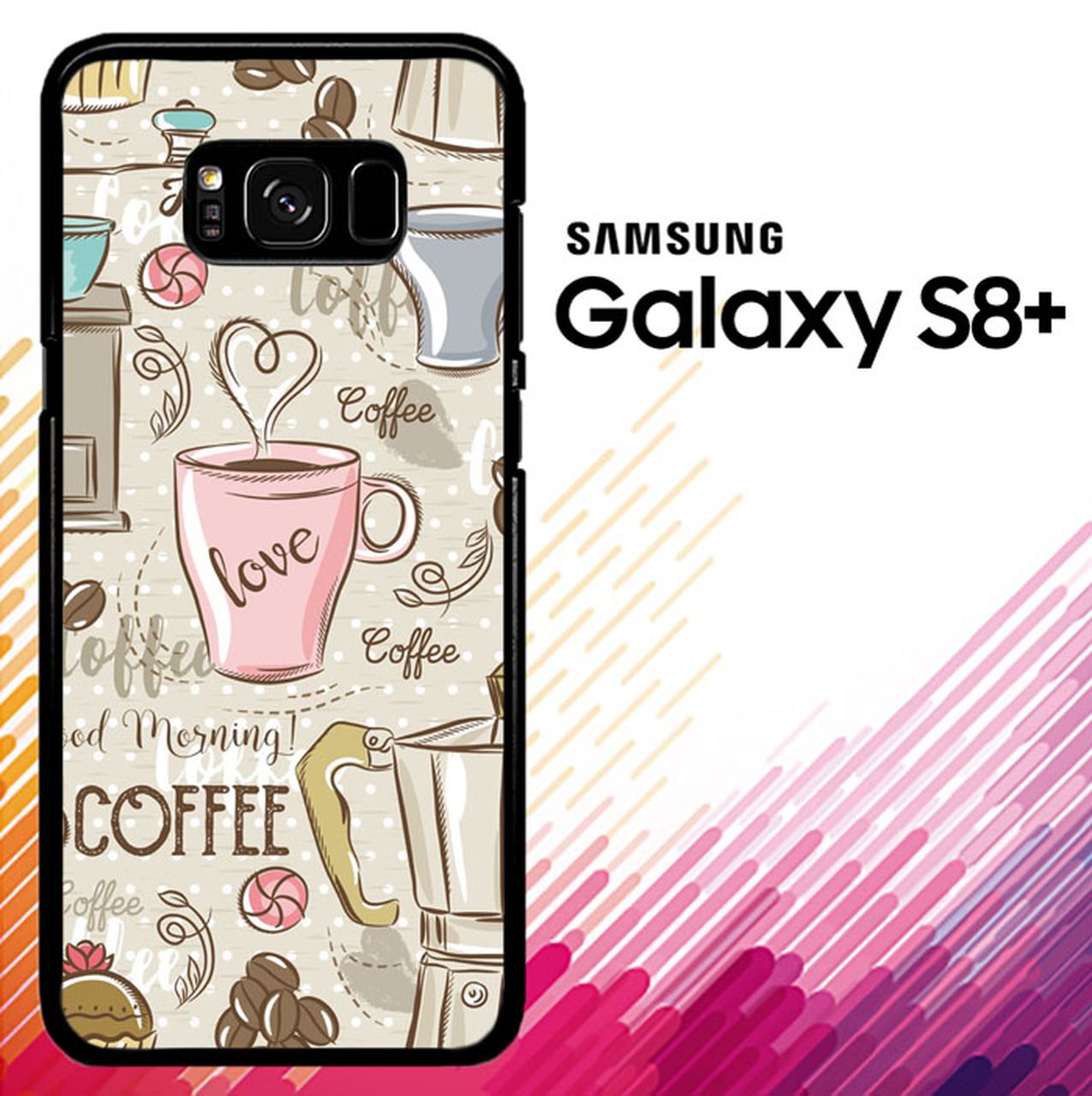 Cover Samsung con tazze caffè, 1278x1280 Verticale, Galaxy Note