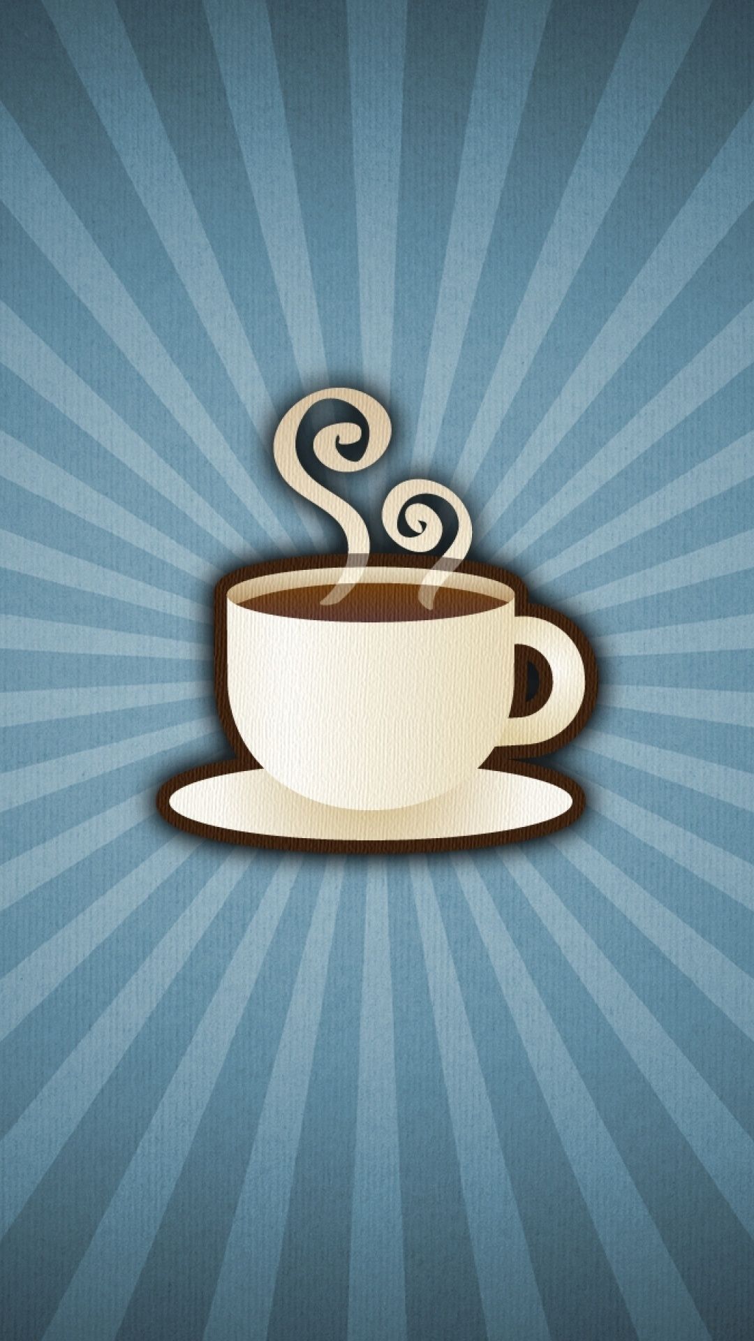 Tazza caffè retro azzurra, 1080x1920 Verticale, Galaxy Note