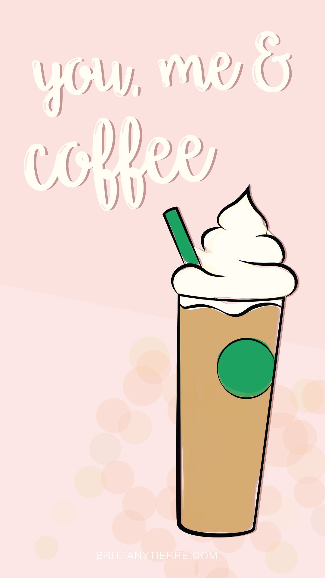 Bevanda caffè illustrata rosa, 1080x1920 Full HD Verticale, iPhone