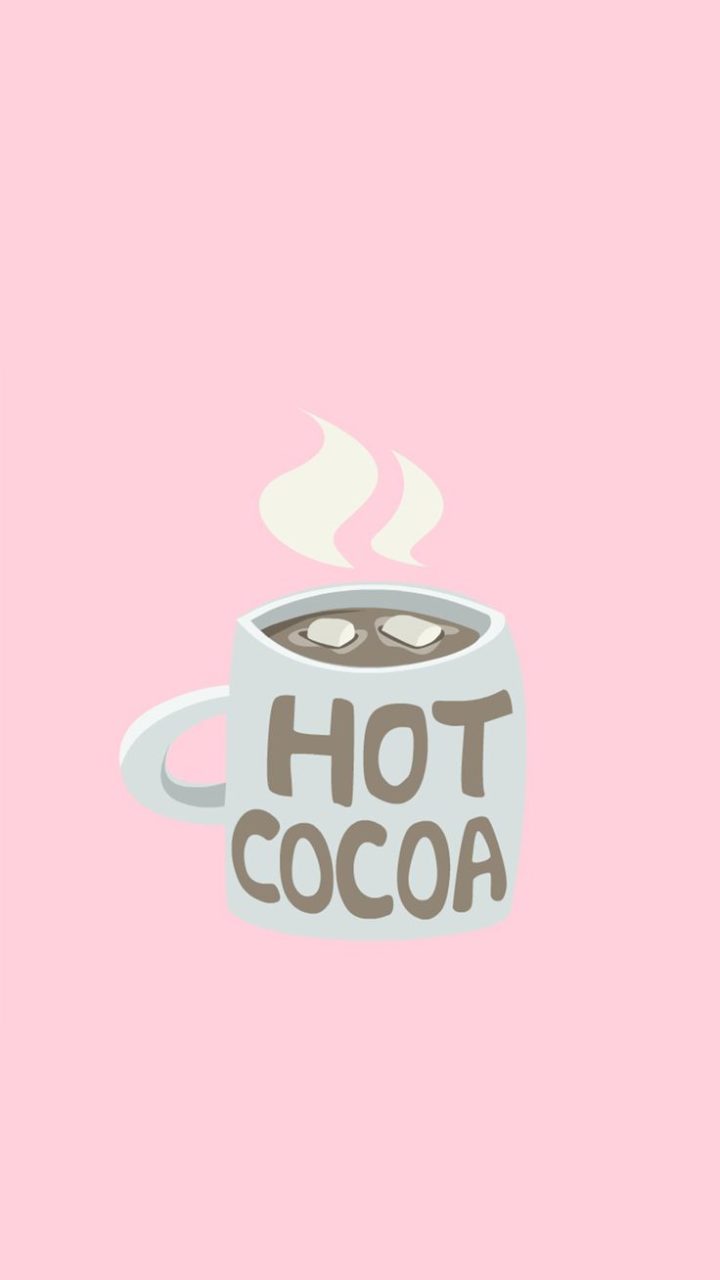 Tazza cioccolata calda rosa, 720x1280 Full HD Verticale, iPhone