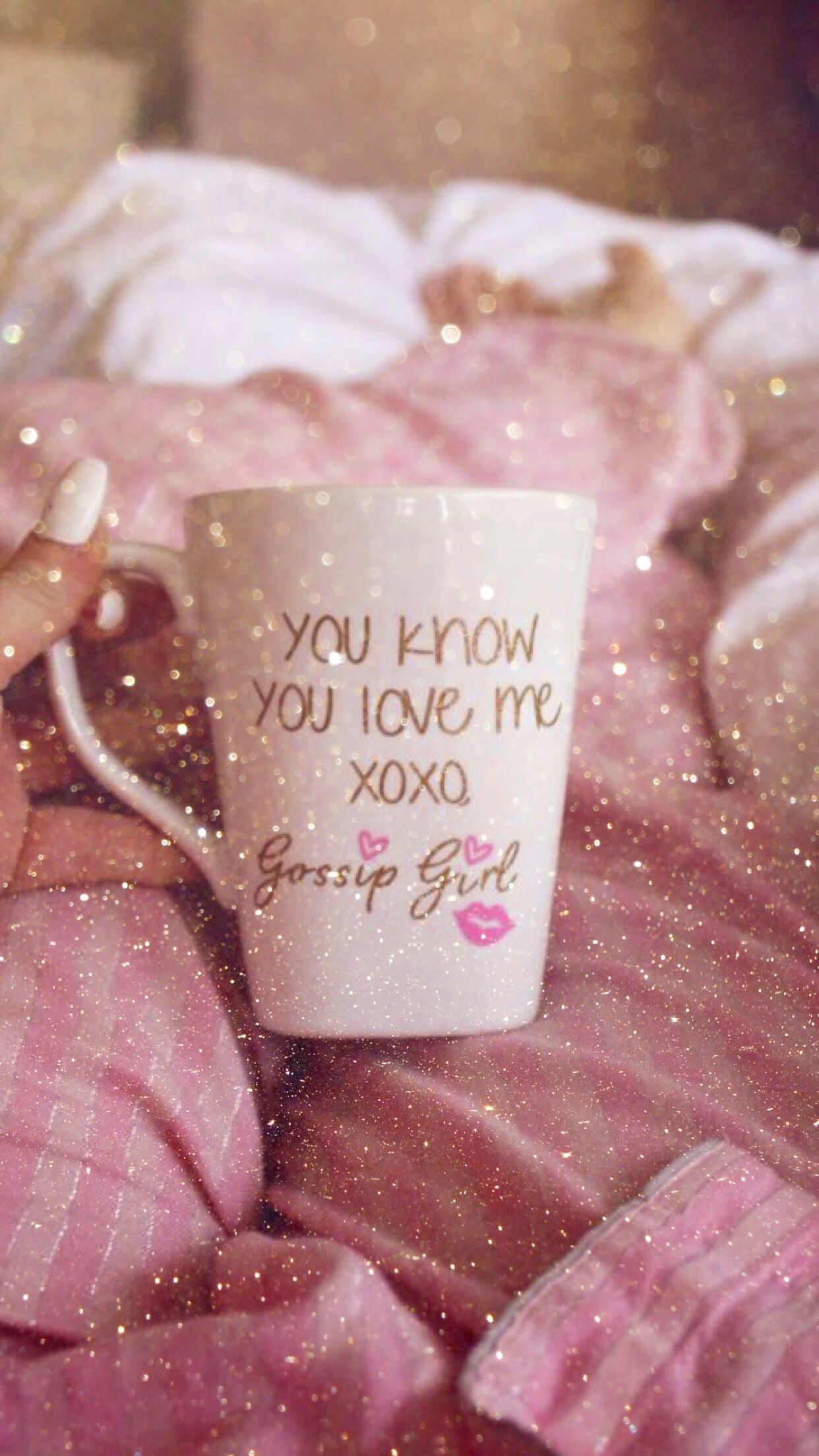 Ragazza che beve caffè girly, 1242x2208 Verticale, Mobile