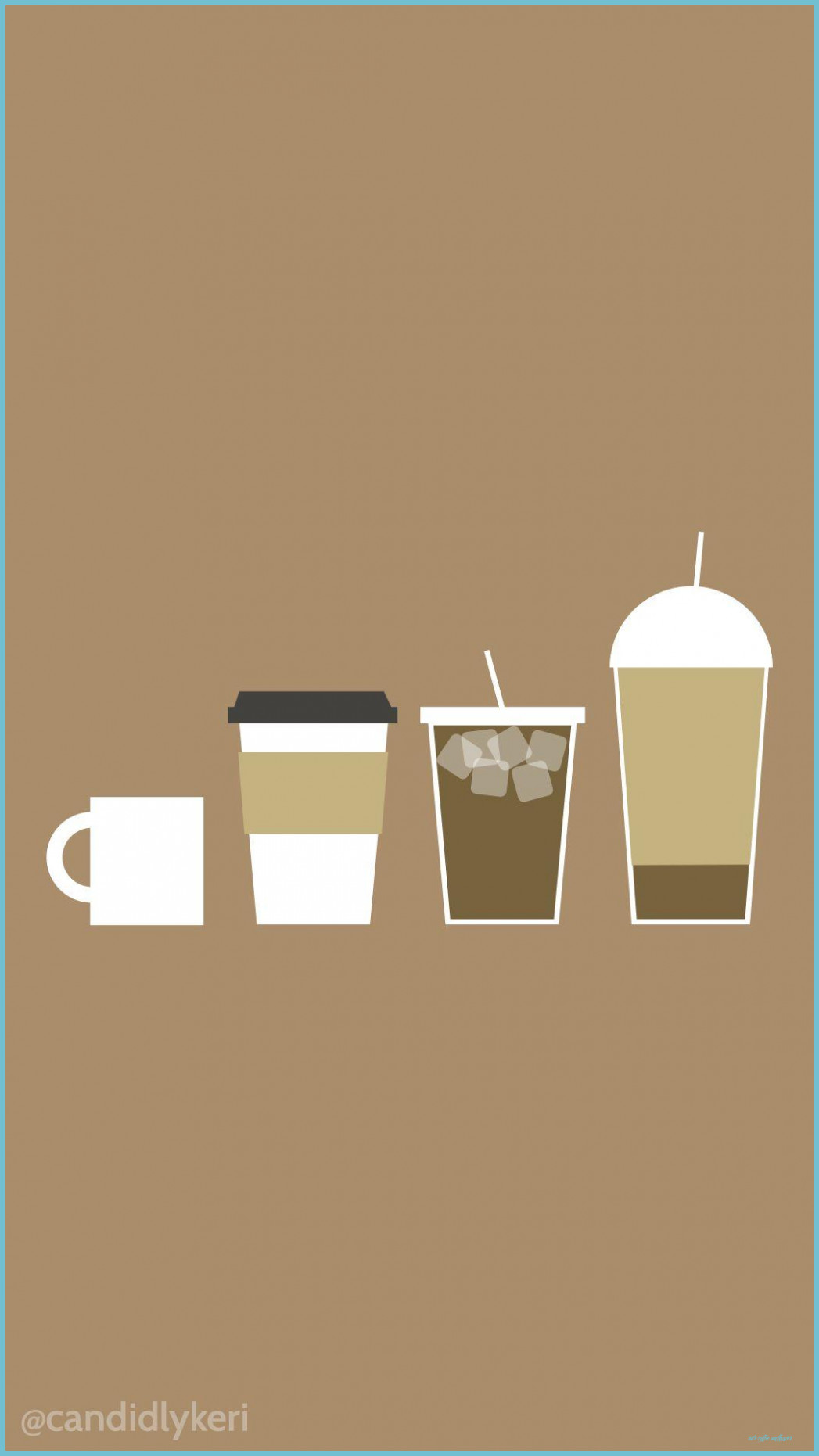 Illustrazione tazze caffè minimal, 1047x1862 Full HD Verticale, Realme