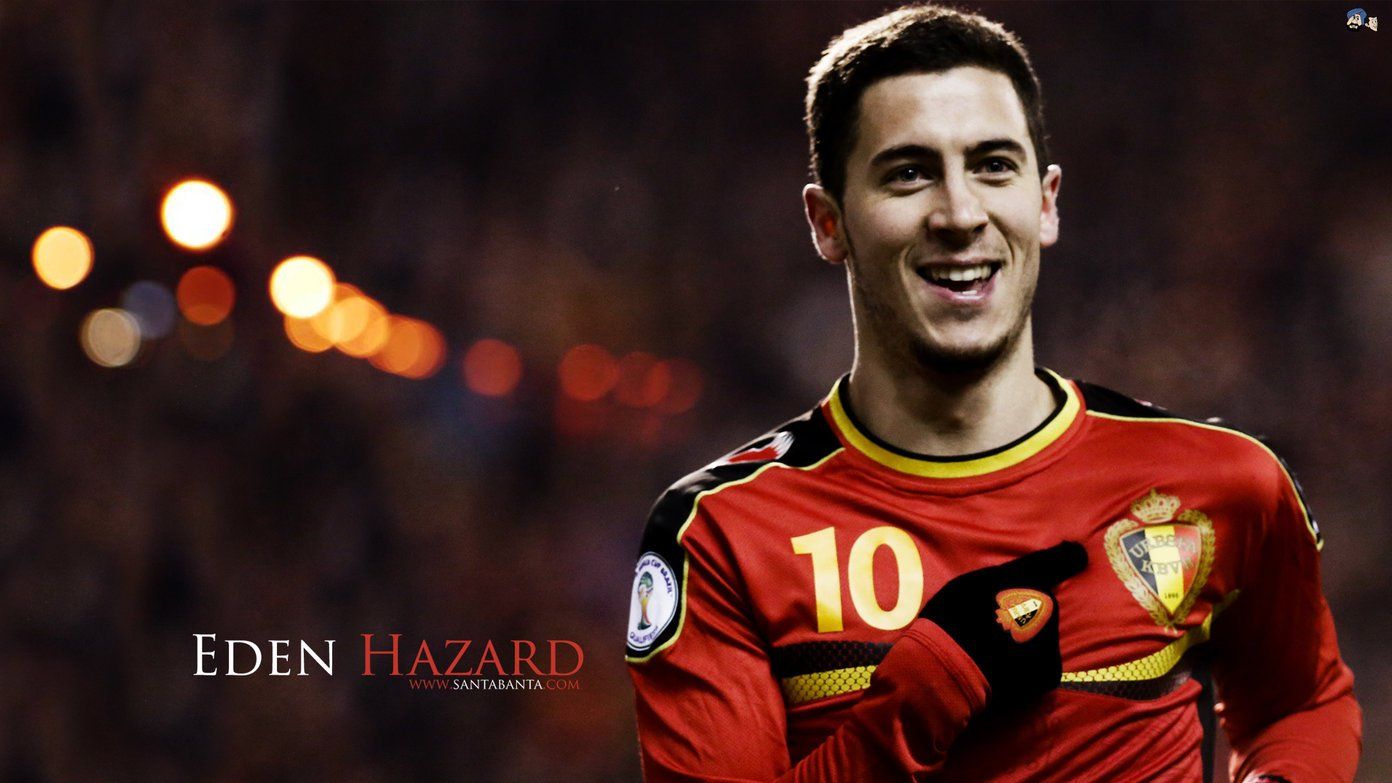 Eden Hazard maglia Belgio, 1392x783 HD, Desktop