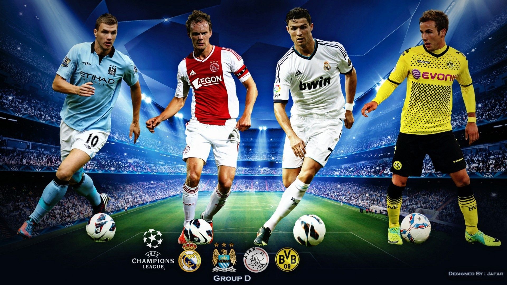 Calciatori Champions League Gruppo D, 1920x1080 Full HD, PC Desktop