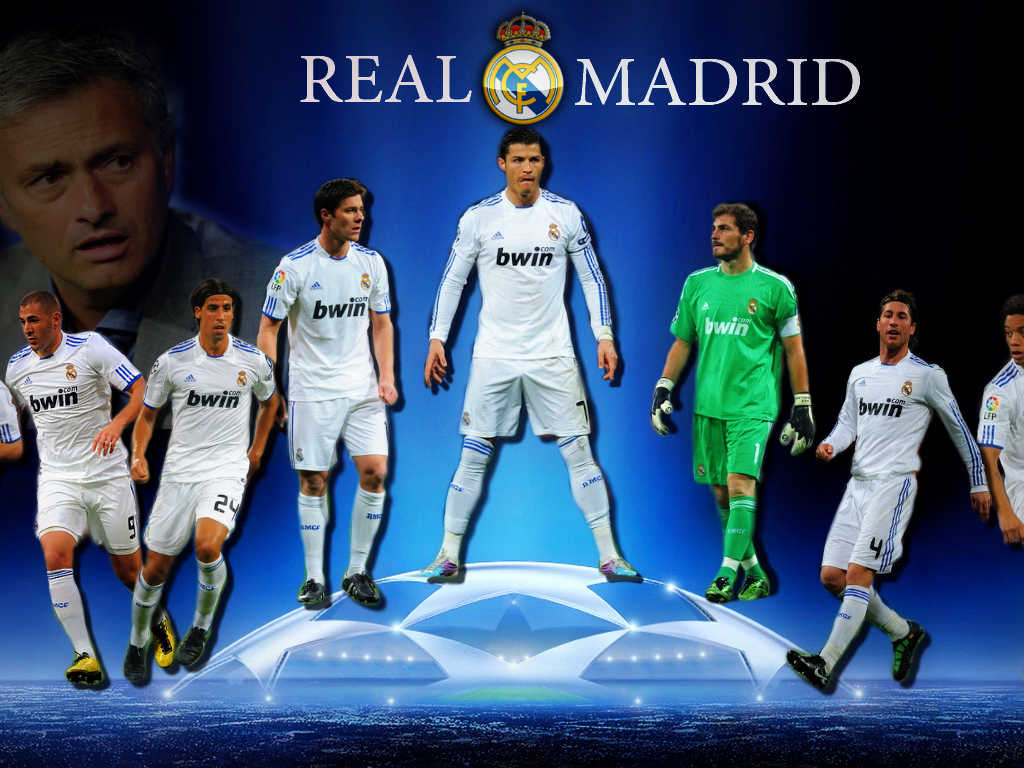 Giocatori Real Madrid divisa bianca, 1024x768 HD, PC Desktop