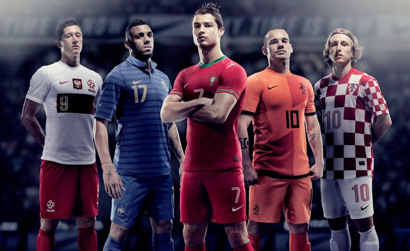 Calciatori nazionali con maglie Nike, swoosh, 1600x979 900p, PC