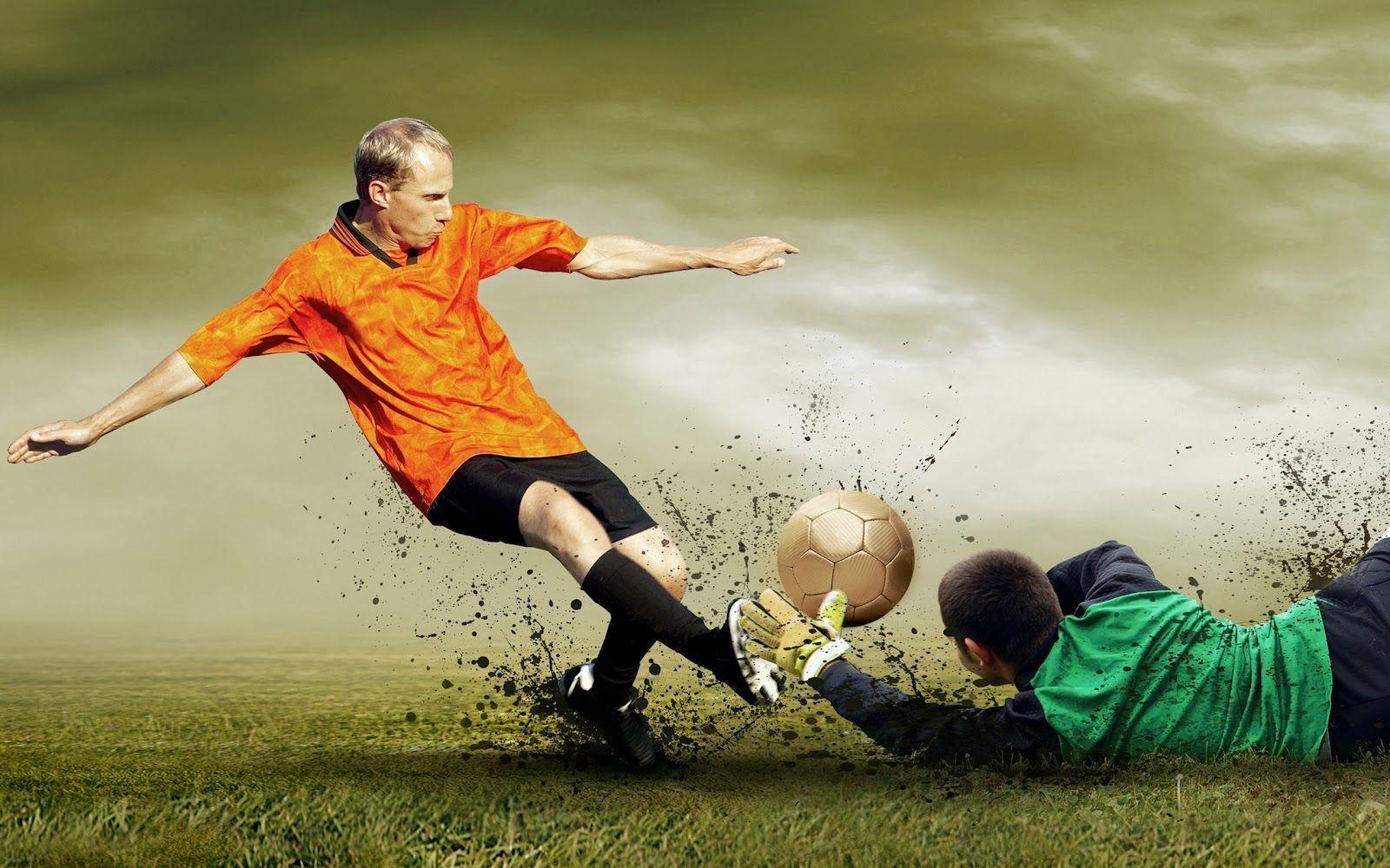 Calciatori in azione, contrasto, 1600x1000 HD Ready, PC