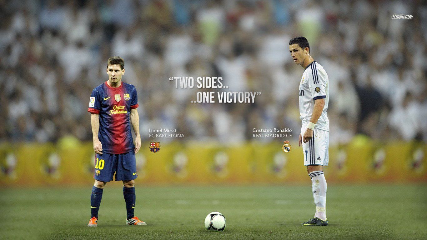 Messi e Ronaldo calcio, Cristiano Ronaldo, 1366x768 HD, Desktop