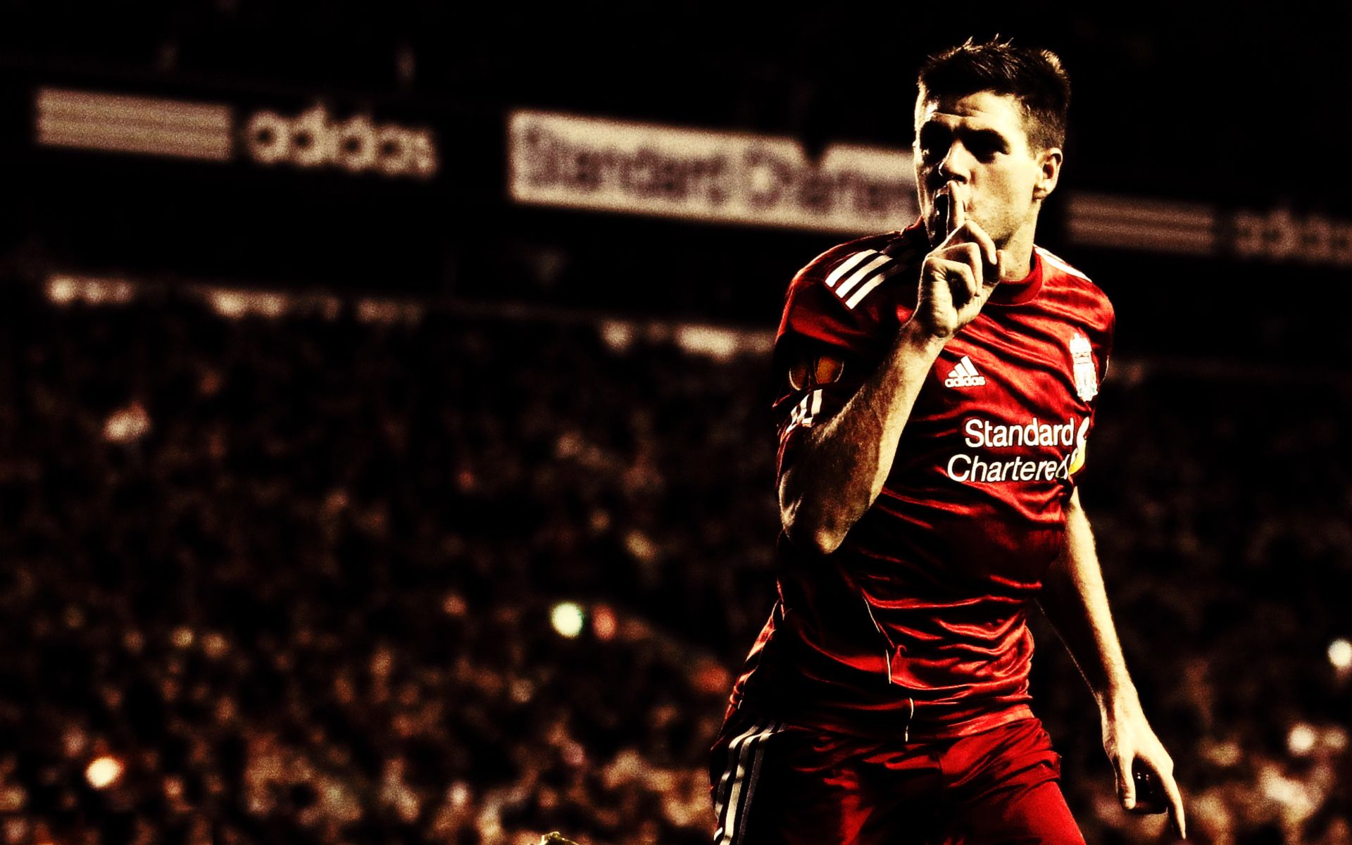 Calciatore Liverpool esulta stadio, 1920x1200 Full HD+ WUXGA, iMac