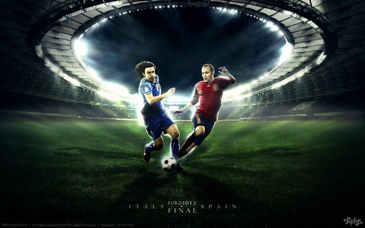 Calciatori Italia Spagna finale, 1440x900 720p, Laptop