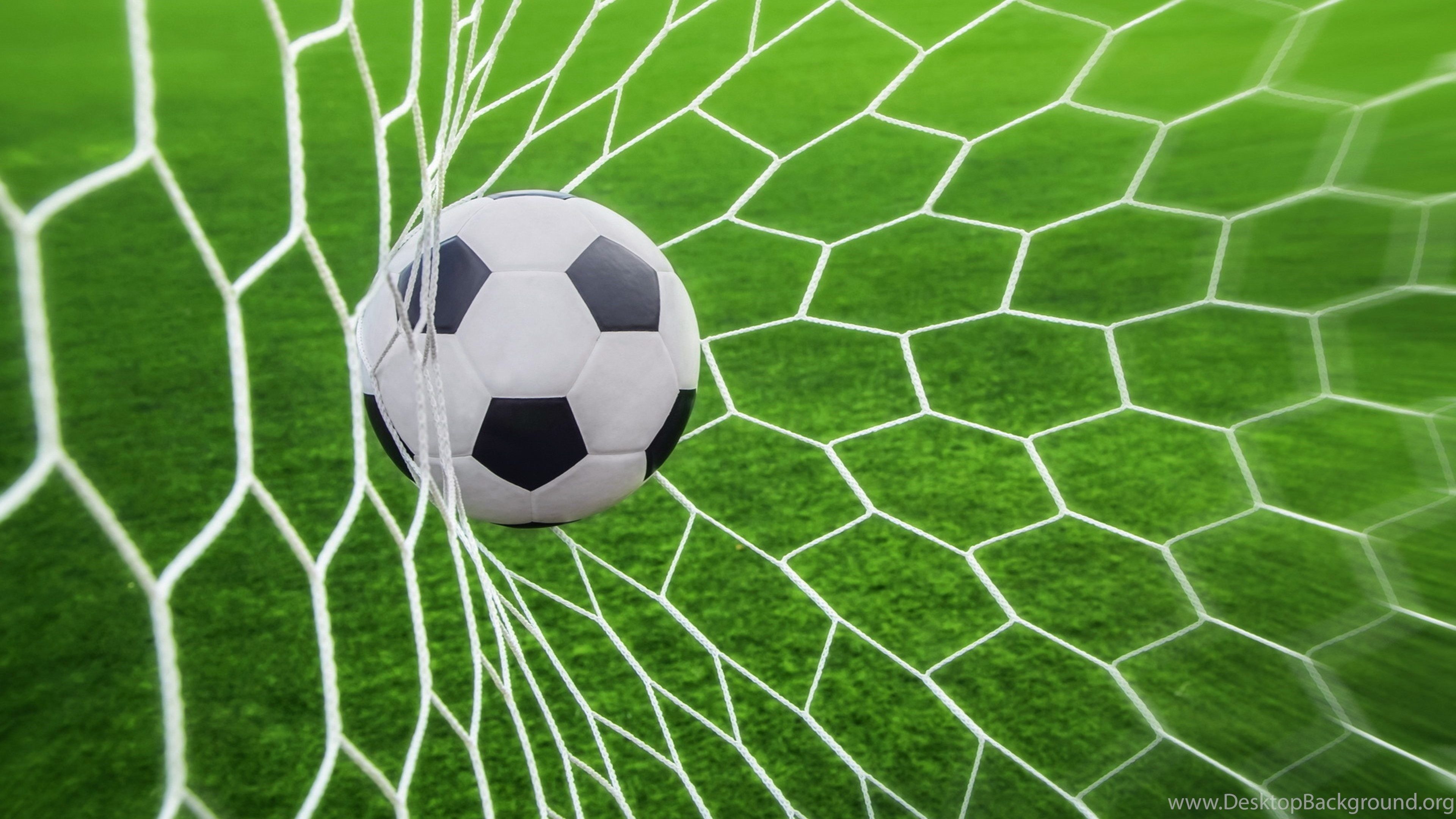 Pallone da calcio in rete, 3840x2160 4K, Desktop 4K