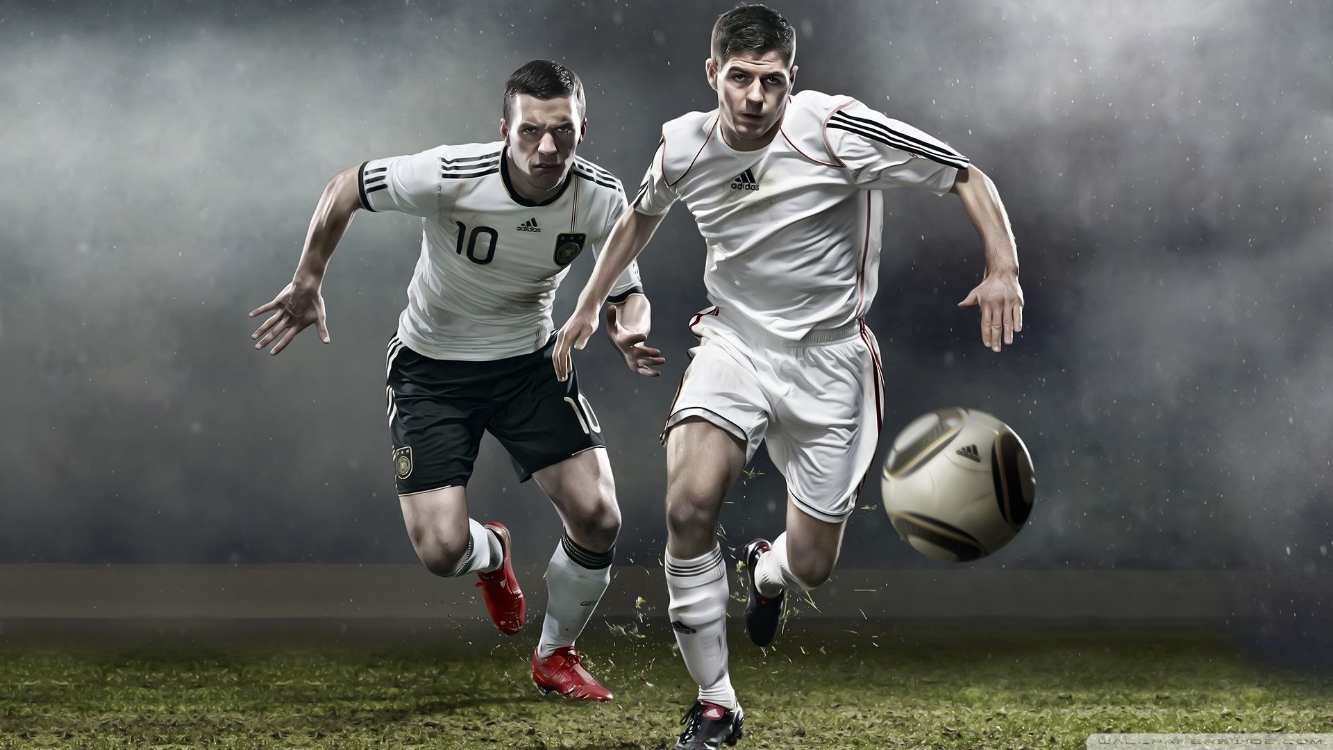 Due calciatori in azione, 1920x1080 1080p, PC Desktop