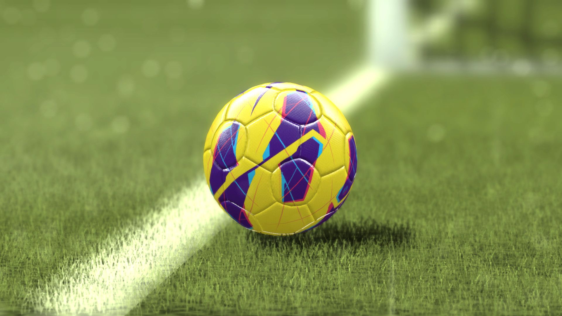 pallone da calcio giallo viola, 1920x1080 Full HD 1080p, PC