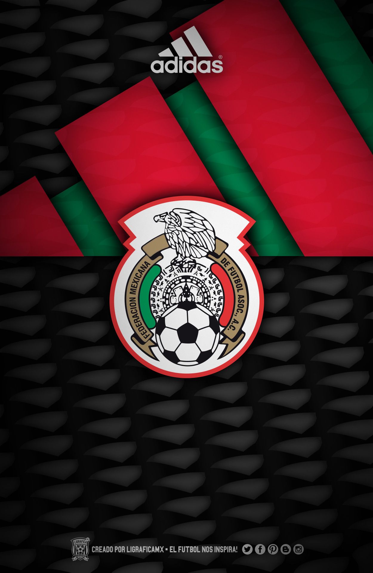 Stemma Nazionale Messicana calcio, 1250x1920 Full HD Verticale, iPhone
