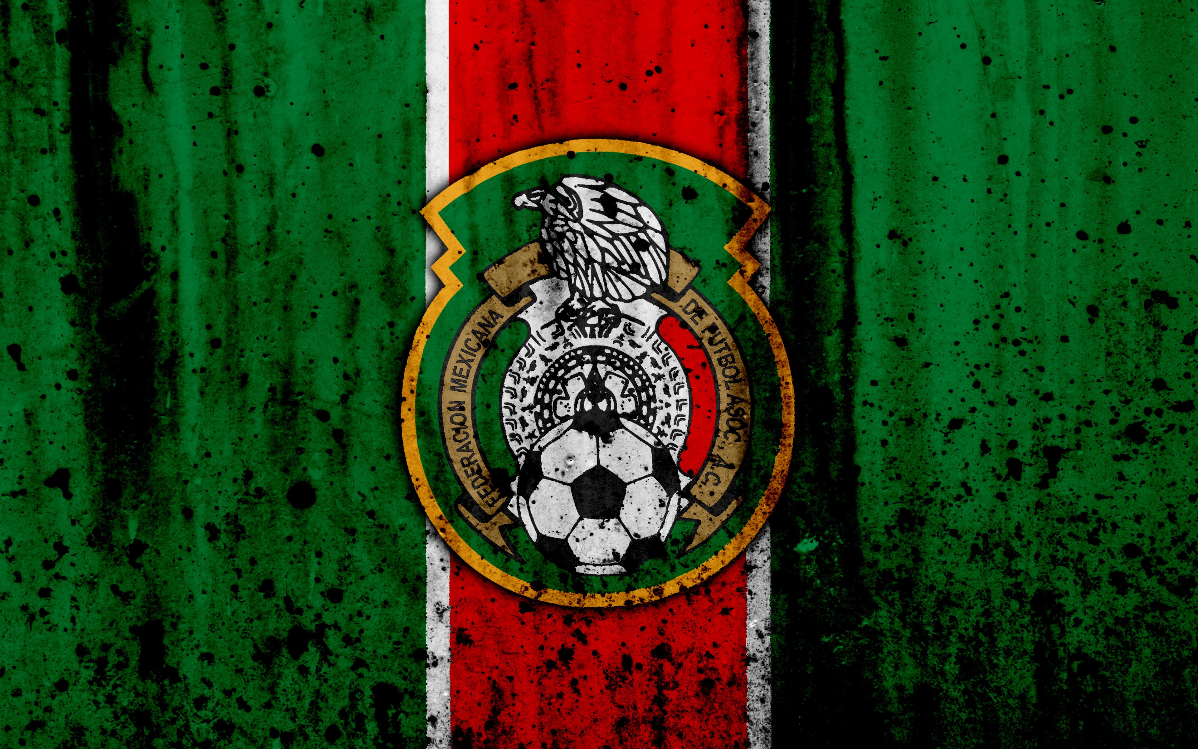 Logo Federazione Calcio Messicana, 3840x2400 4K, Desktop 4K