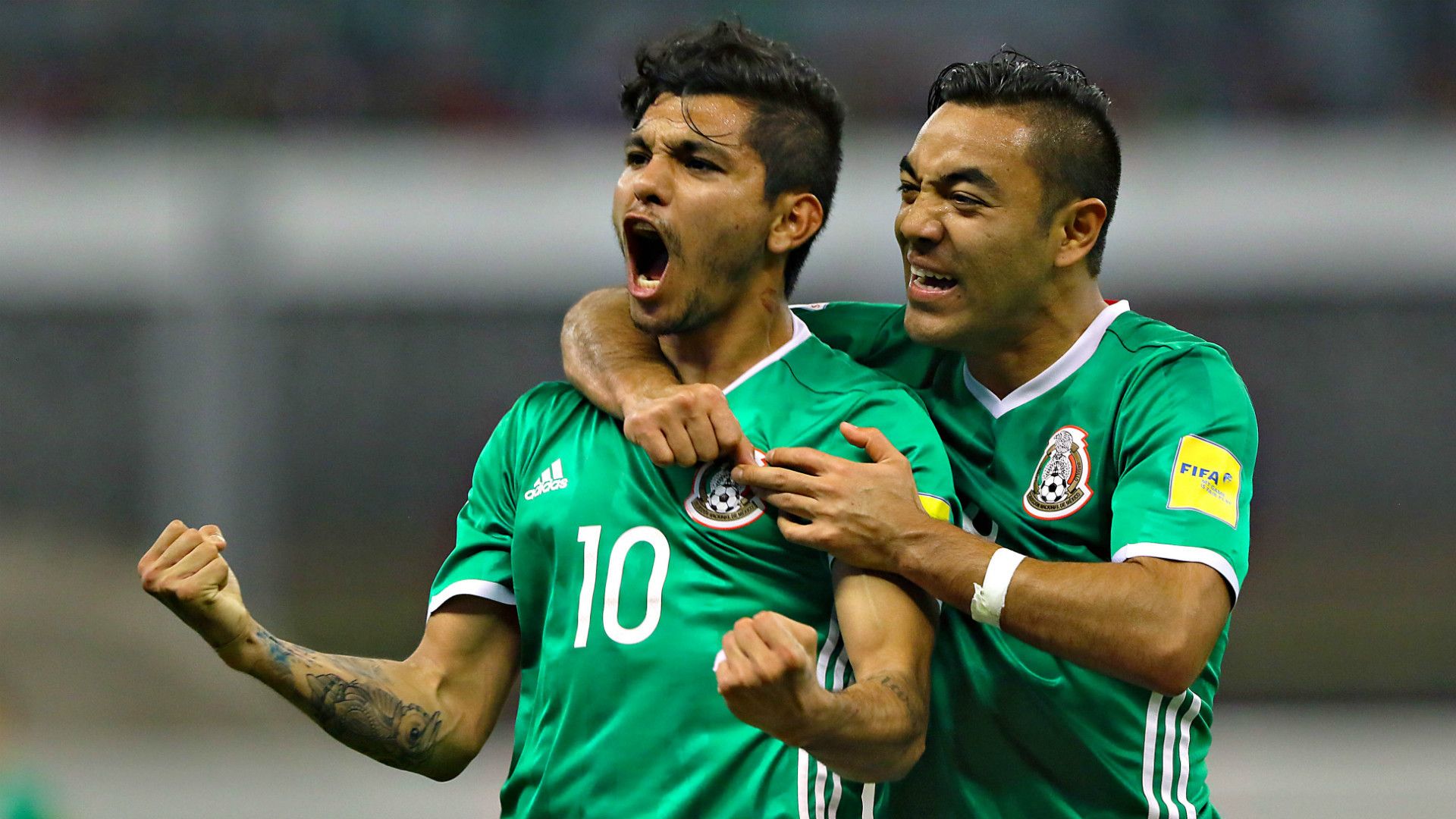 Giocatori Messico esultano, nazionale calcio, 1920x1080 Full HD 1080p, Laptop