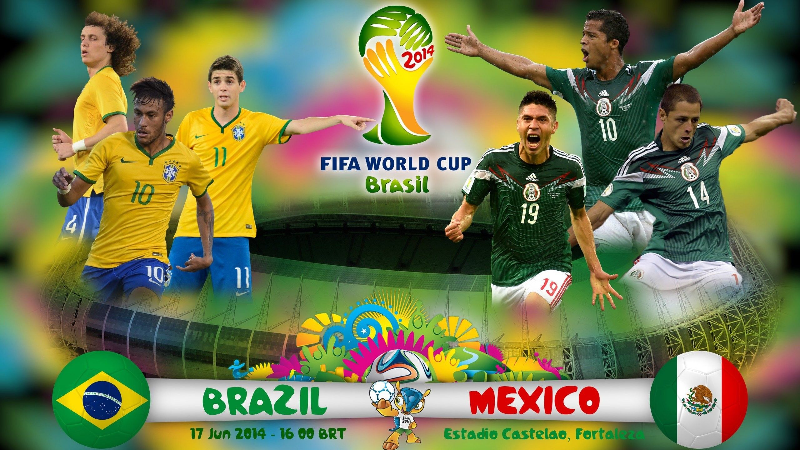 Brasile vs Messico FIFA World Cup, 2560x1440 1440p, Desktop