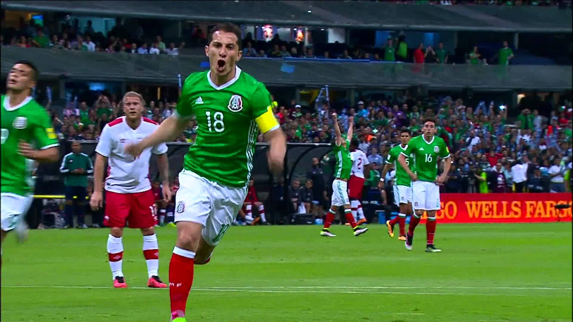Calciatore Messico esulta gol, 1920x1080 Full HD 1080p, PC