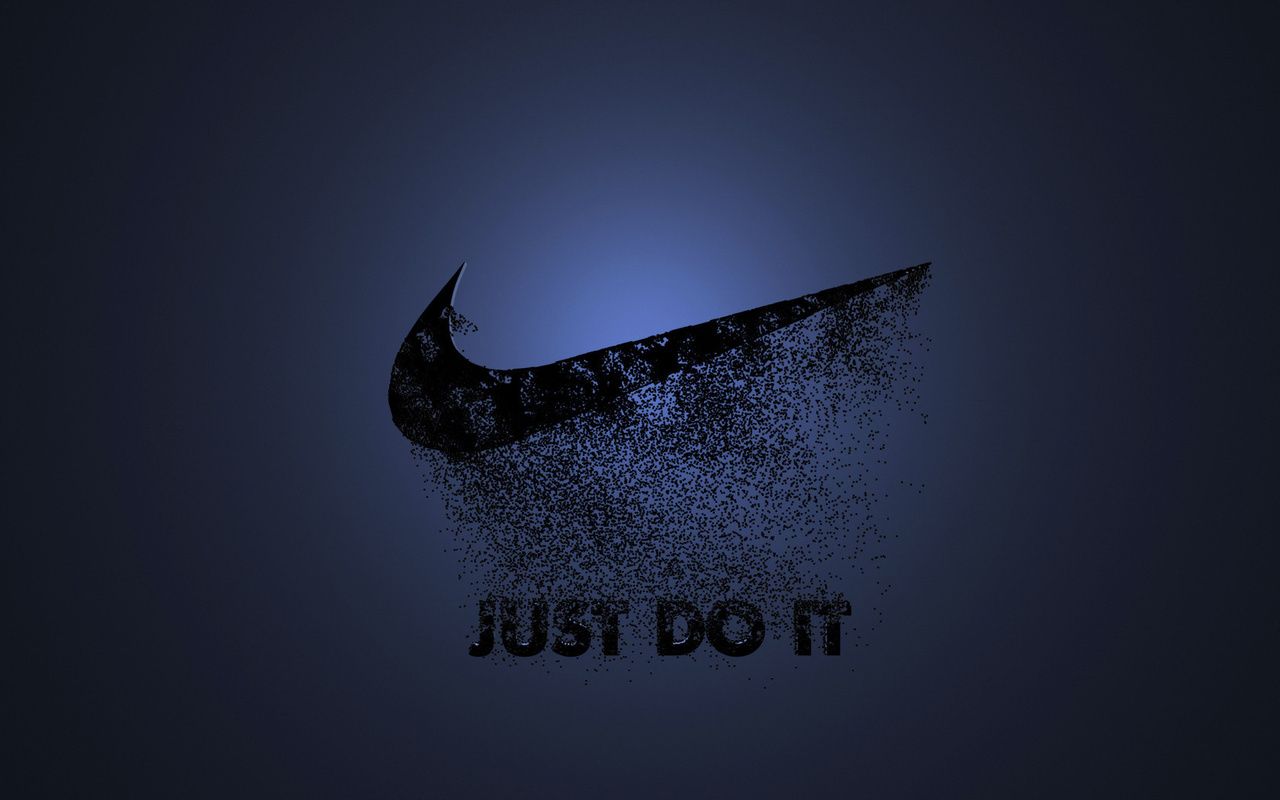 Logo Nike blu scuro, 1280x800 720p, Laptop
