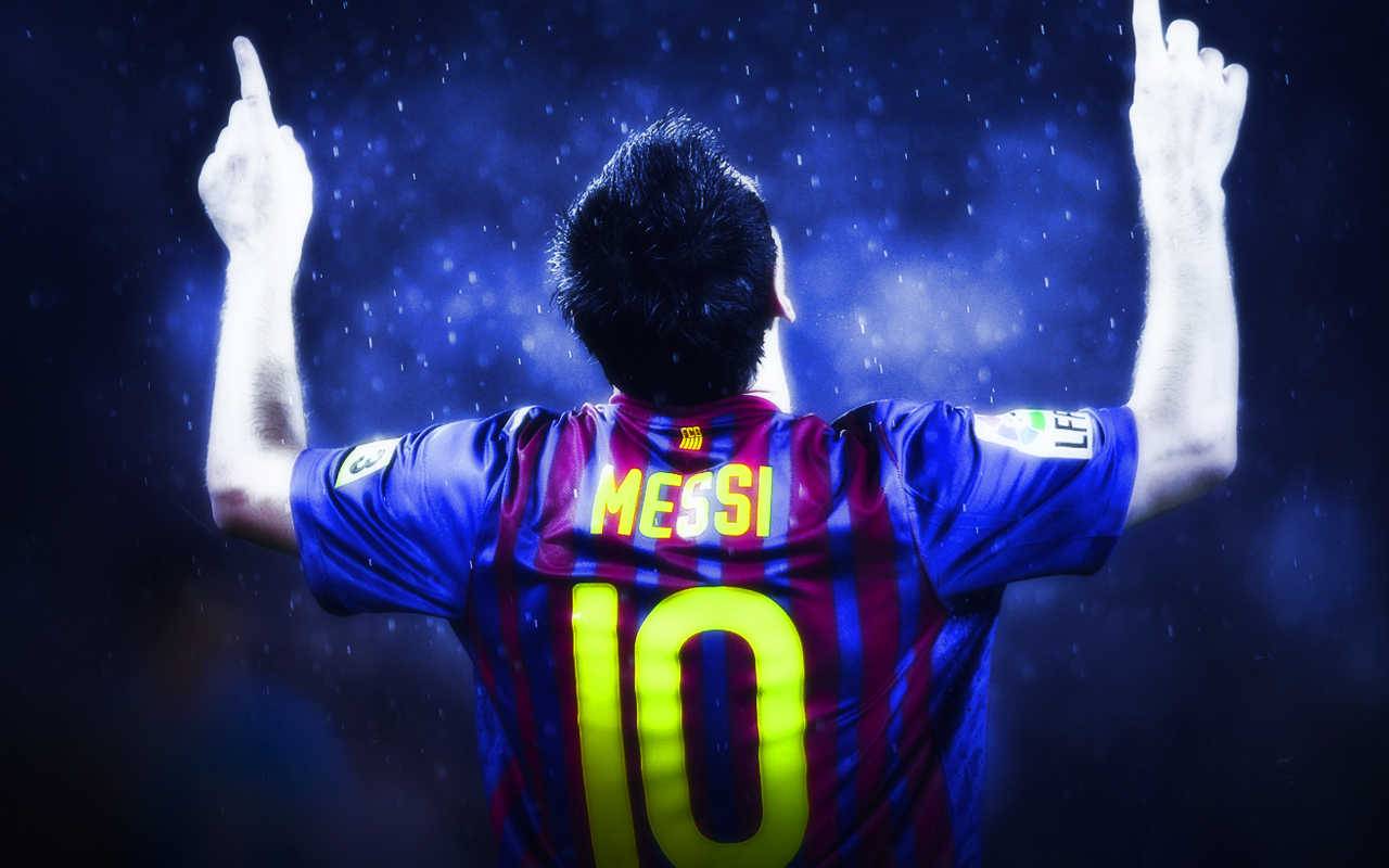Messi maglia Barcellona blu, Inter Miami, 1280x800 720p, Laptop