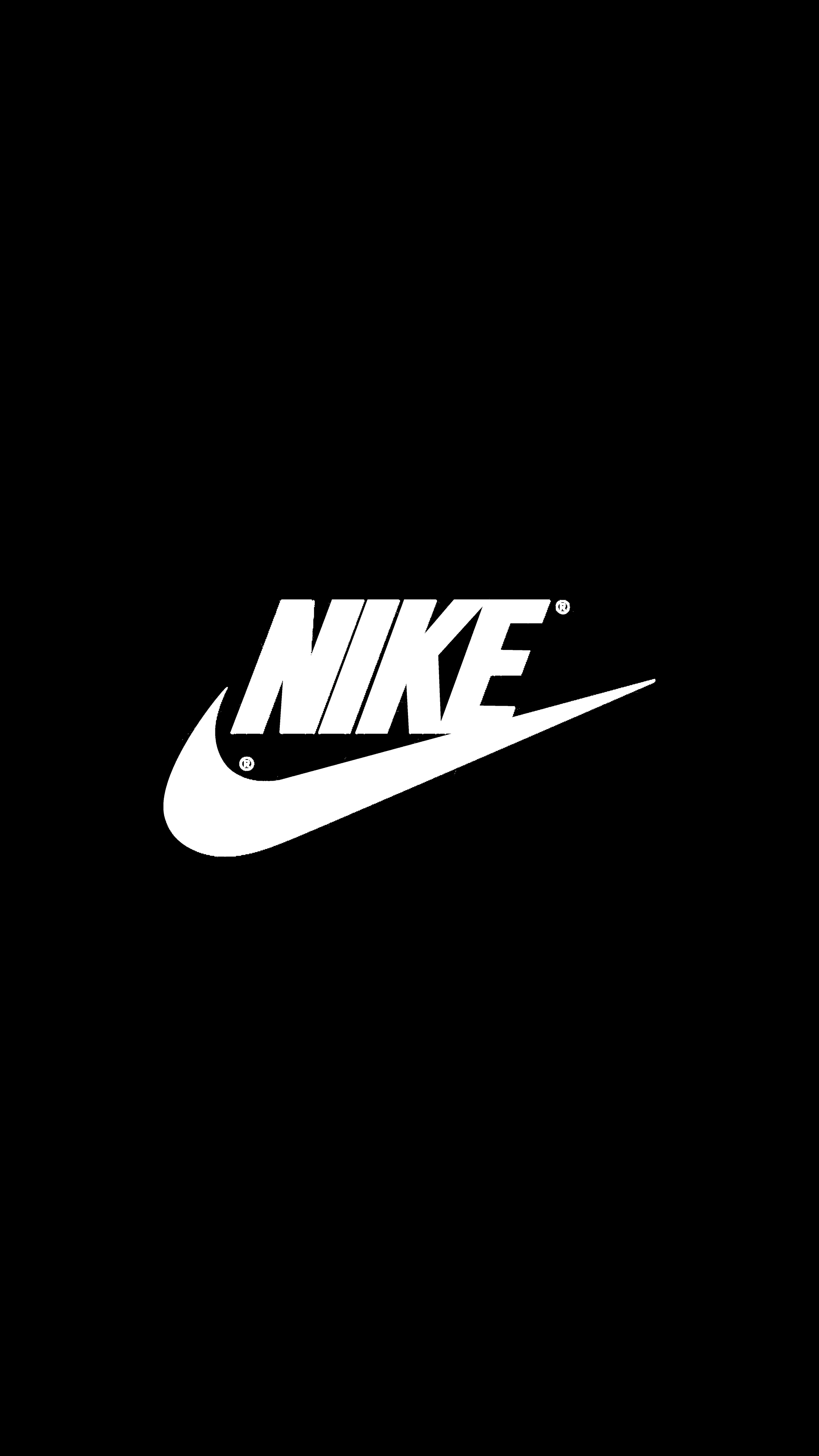 Logo Nike bianco nero, 2160x3840 Verticale, Mobile