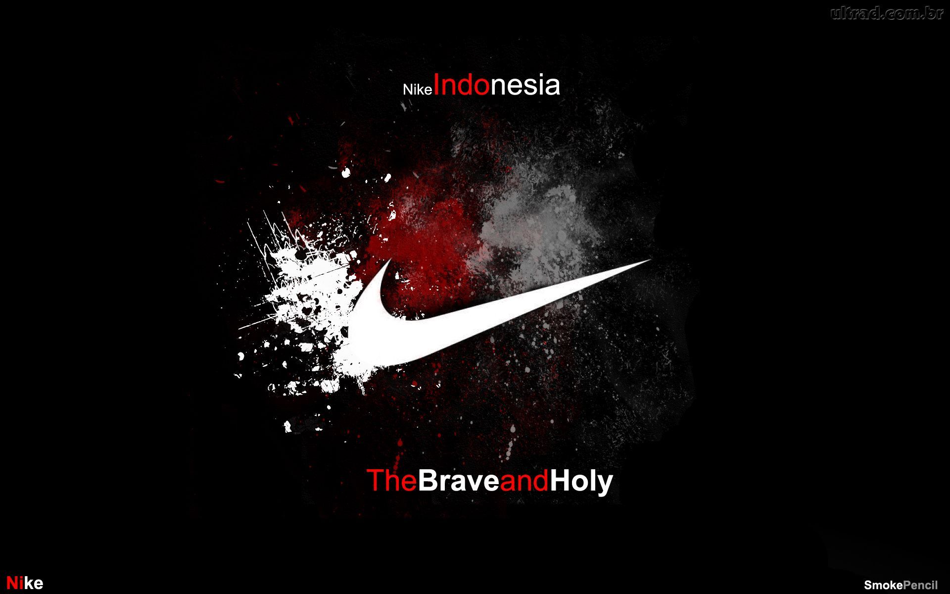 Logo Nike Indonesia splatter rosso, 1920x1200 Full HD+ WUXGA, PC Desktop