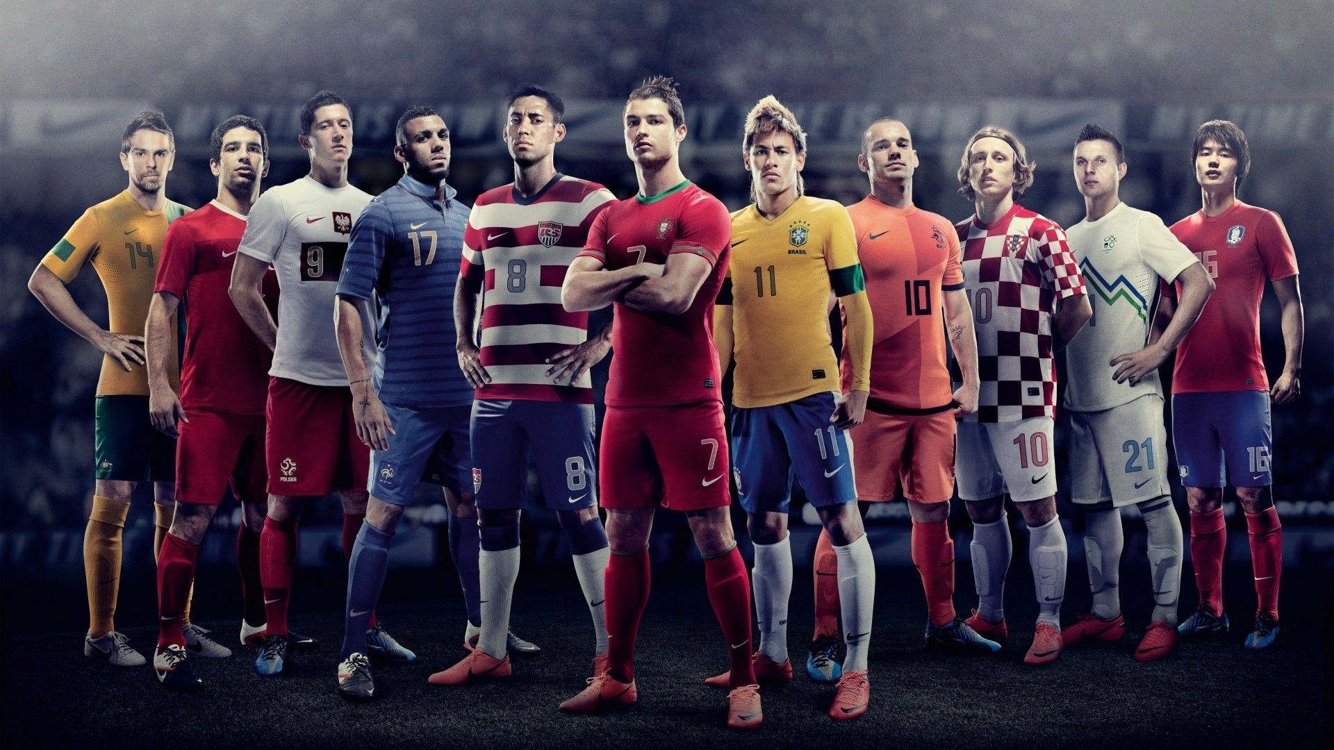 Giocatori calcio Nike divise nazionali, 1920x1080 Full HD 1080p, Desktop